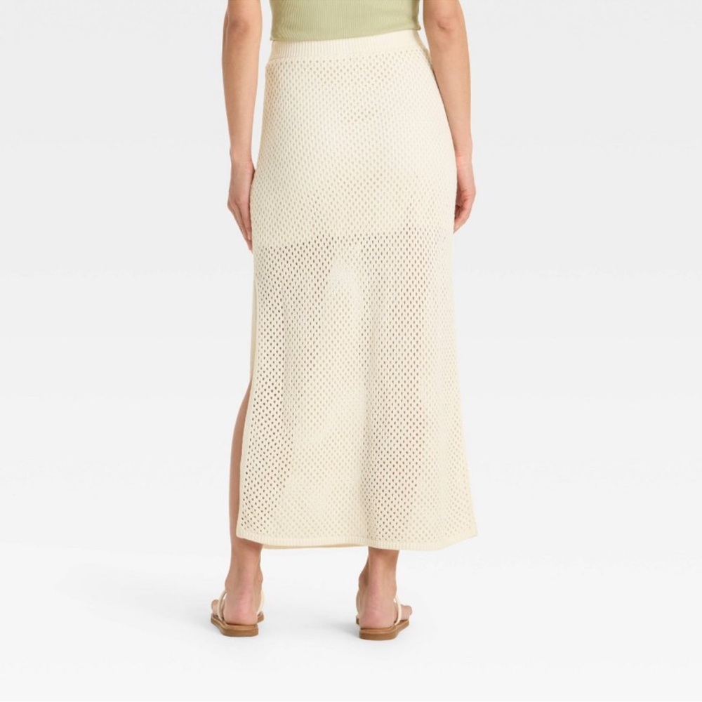Cream Maxi Skirt - Picture 3 of 6